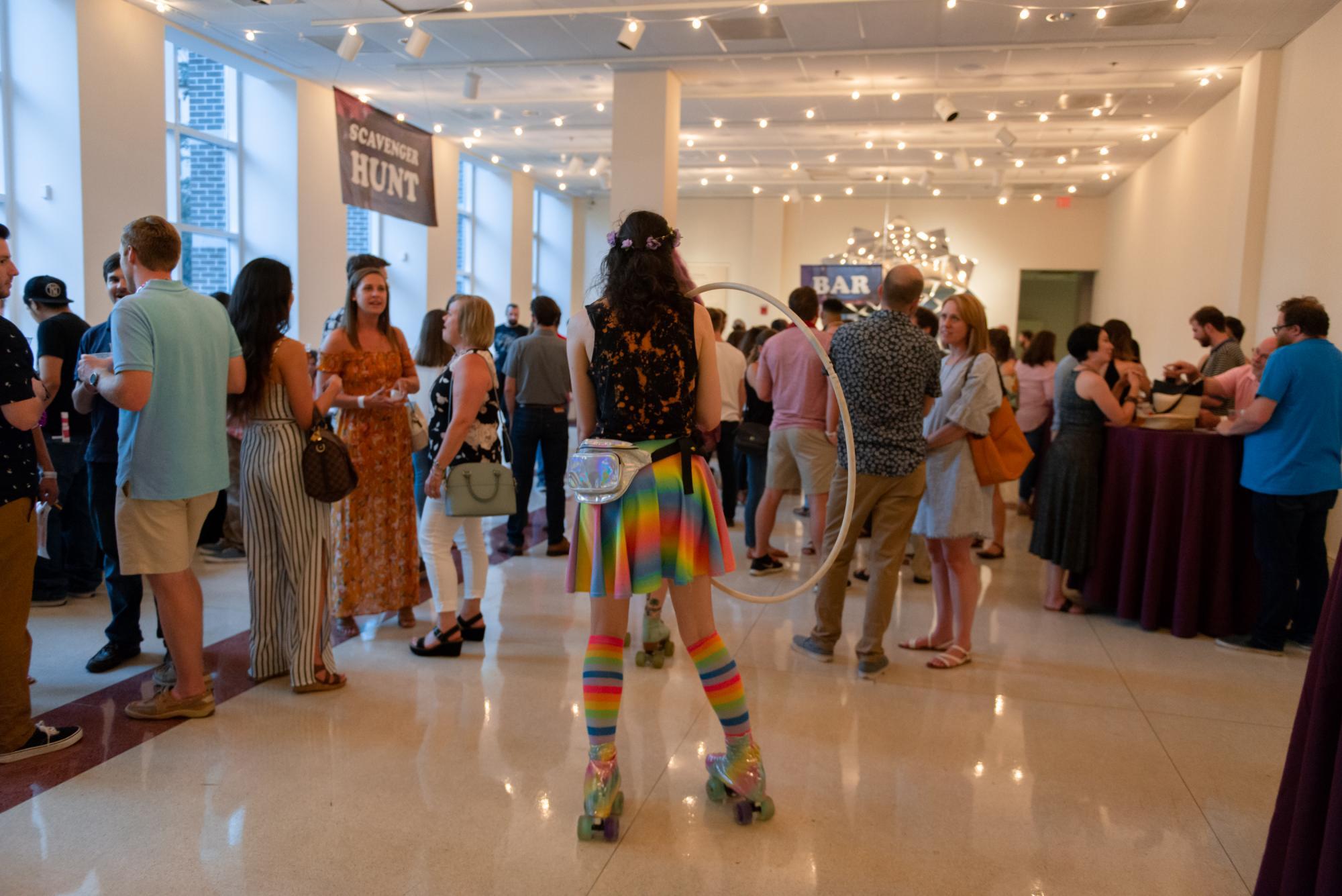 crowd at arts and draughts in june 2018