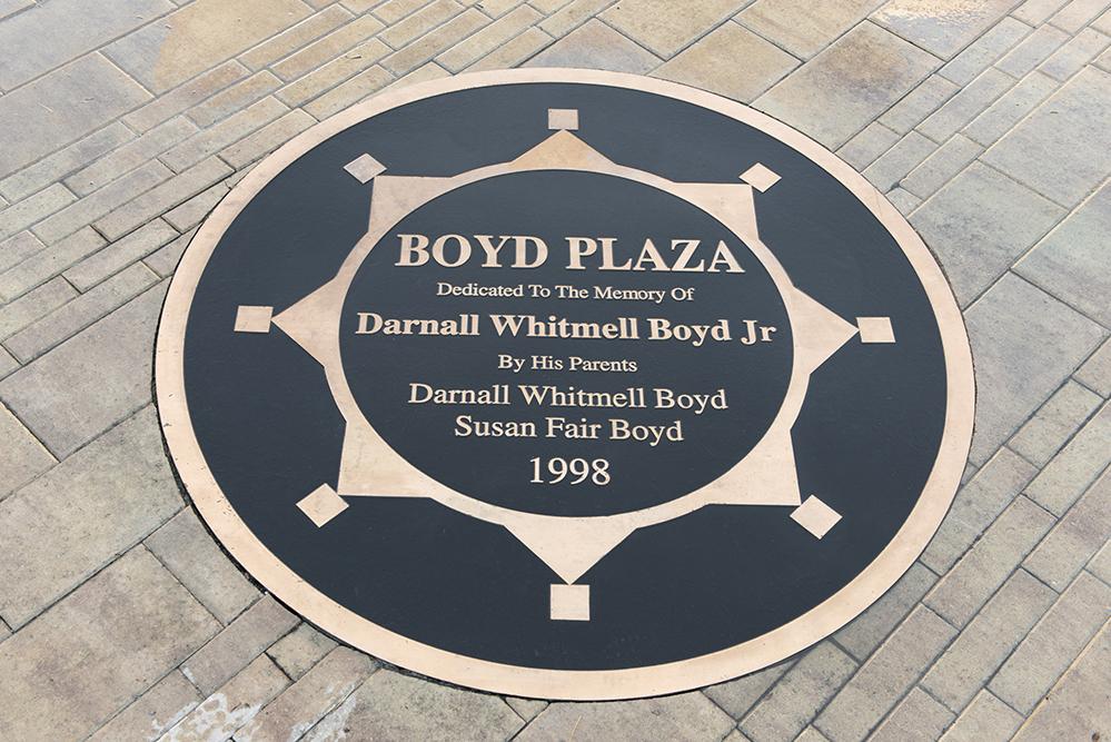 Boyd Plaza Memorial Maker for Darnall Whitmell Boyd Jr