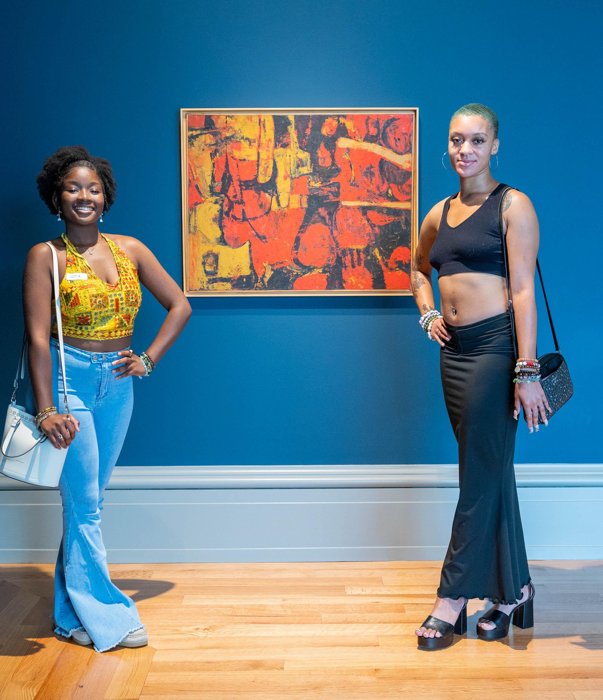 Two women of color in our collection gallery