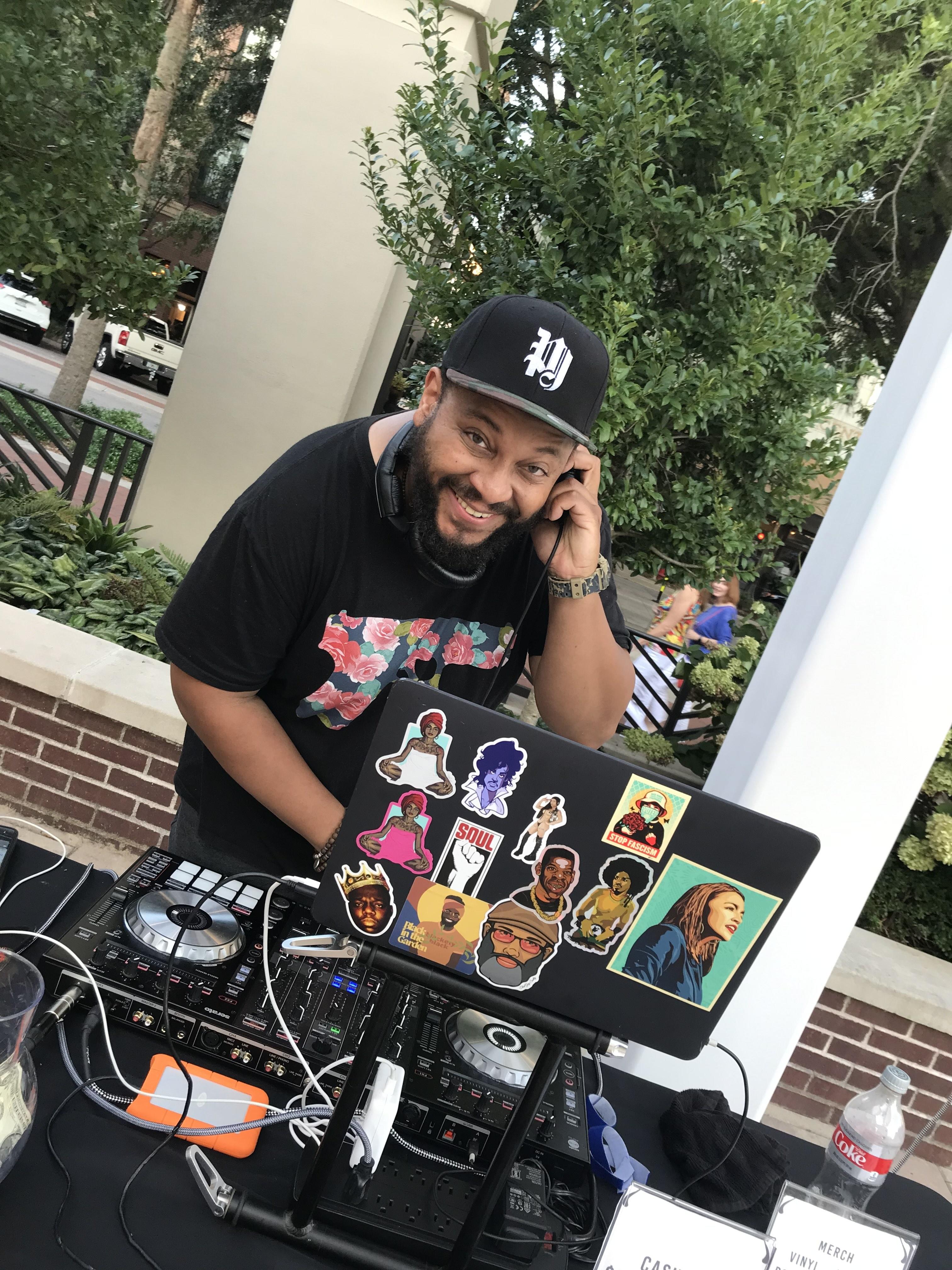 DJ Preach Jacobs on Boyd Plaza