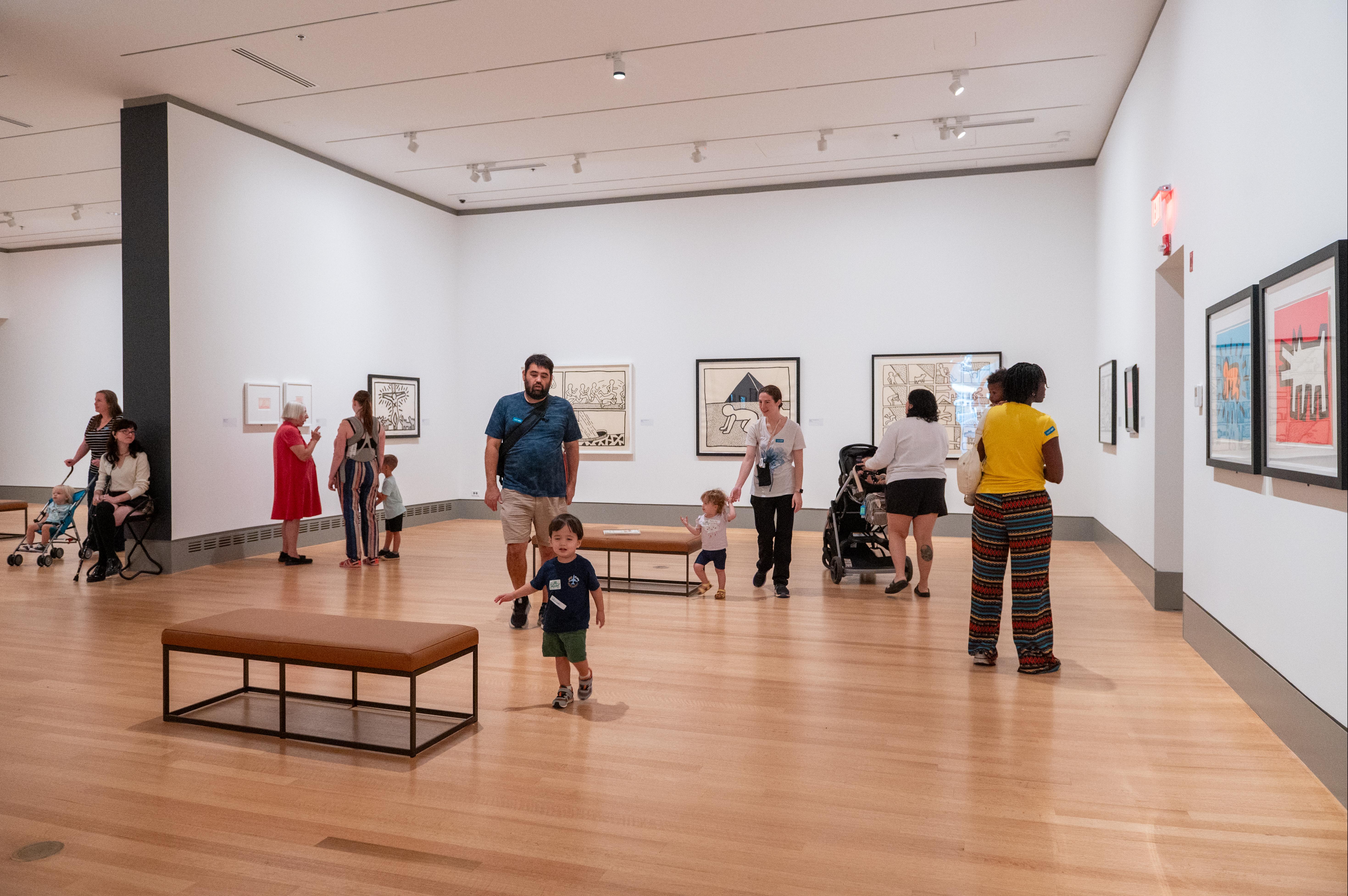 little visitors in Haring